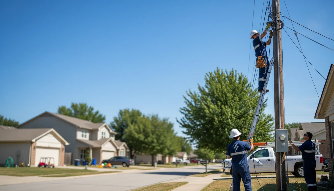 Residential electrician providing installation services in West Green, GA